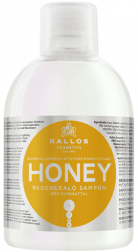 KALLOS Honey Regenerating Shampoo 1000 ML - Parfumby.com