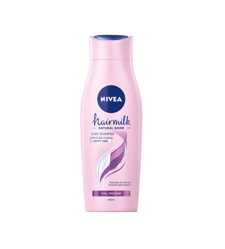 NIVEA  Hairmilk Natural Shine pečující šampon 400 ml