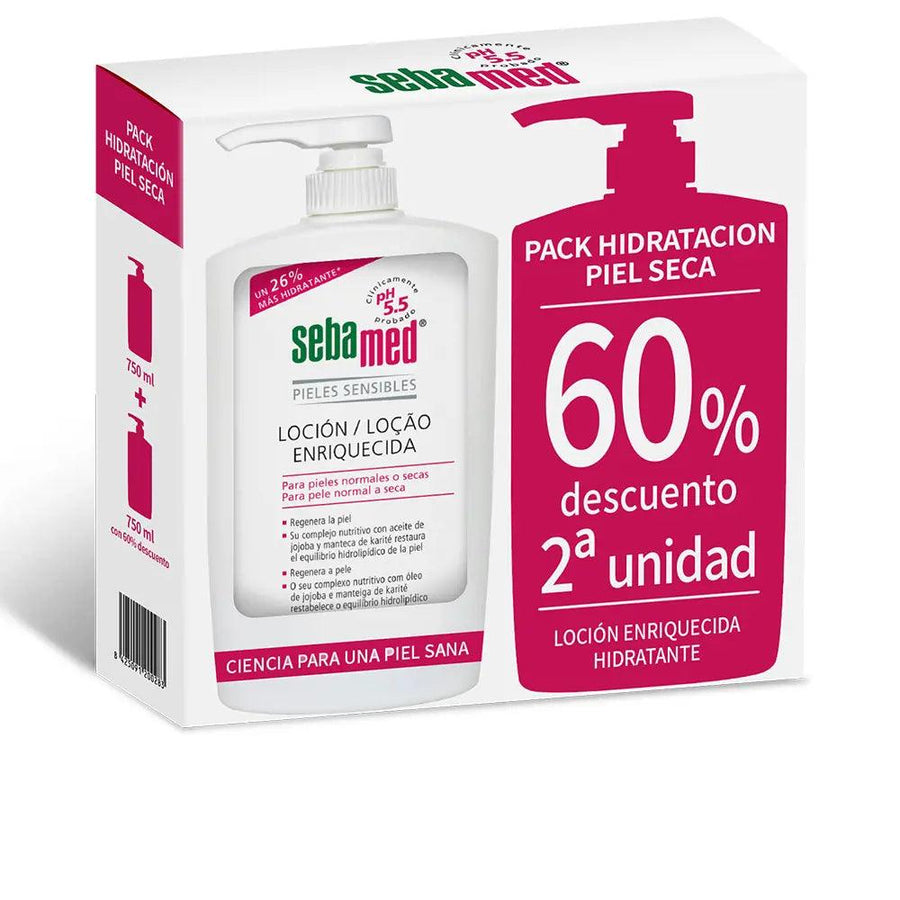 SEBAMED Dry And Sensitive Skin Enriched Lotion Promo 2 X 750 ml - Parfumby.com