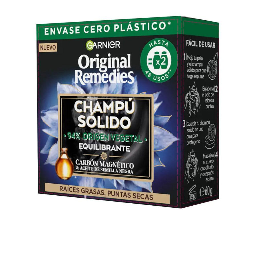L'OREAL Garnier Original Remedies Magnetic Charcoal Balancing Solid Shampoo 60 G - Parfumby.com