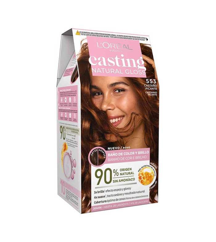 L'OREAL Paris Casting Natural Gloss #553-Spicy Chestnut 180 Ml #553-castano Picante 180 Ml - Parfumby.com