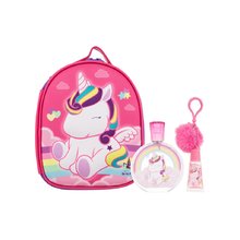 FRAGRANCES FOR CHILDREN Eau My Unicorn Gift Set Eau de Toilette (EDT) 100 ml, lesk na rty 7 ml, přívěšek na klíče + kosmetická taštička