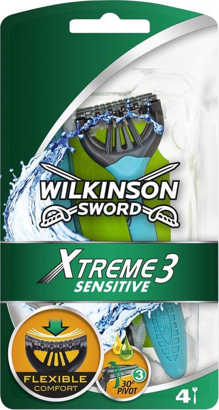 WILKINSON Xtreme-3 Sensitive Disposable Razor 4 Pcs - Parfumby.com