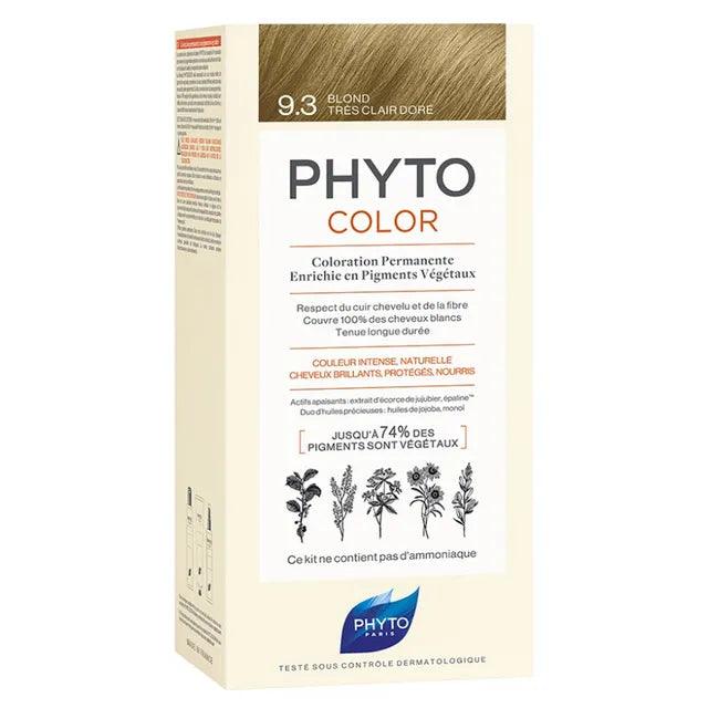 PHYTO Color Coloration Permanent #8.3-light Golden Blonde 4 PCS - Parfumby.com