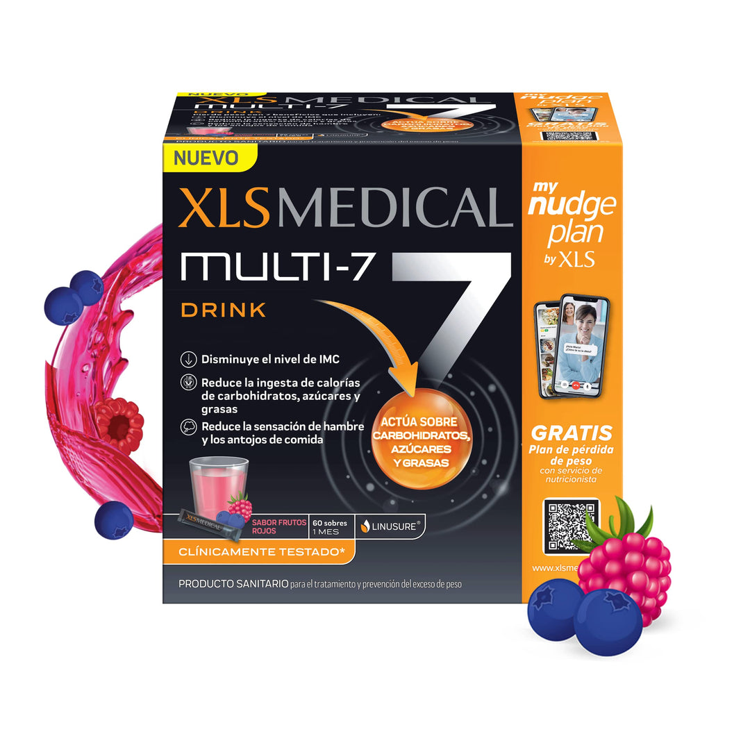 XLS MEDICAL   Multi-7 Bebida Frutos Rojos 60 Sobres