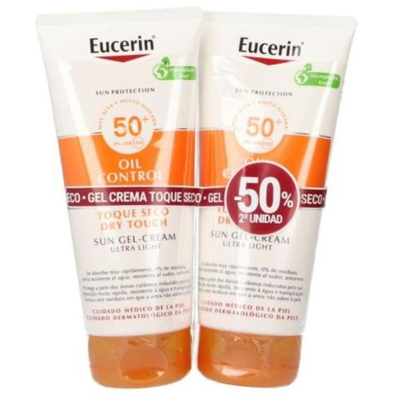 EUCERIN Sensitive Protect Dry Touch Gel Cream Spf50+ Promo 2 X 200 Ml - Parfumby.com