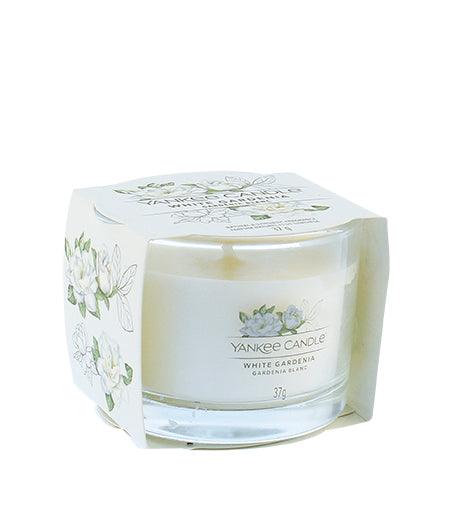 YANKEE CANDLE White Gardenia Votive Candle In Glass 37 G - Parfumby.com
