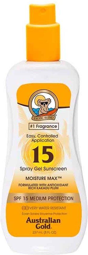 AUSTRALIAN GOLD Sunscreen Spf15 Spray Gel 237 ML - Parfumby.com