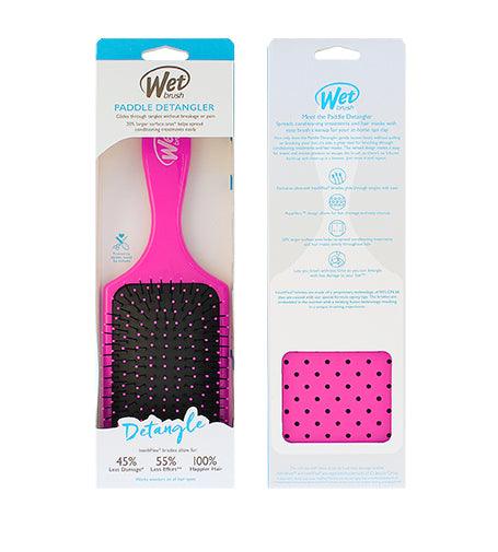 WET BRUSH Paddle Detangler Card for Hair Pink 1 PCS - Parfumby.com