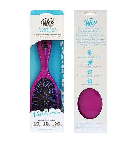 WET BRUSH Custom Care Thick Hair Detangler Card for Purple Hair 1 PCS - Parfumby.com