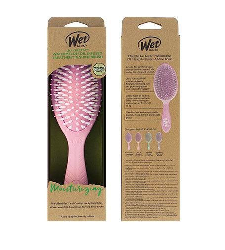 WET BRUSH Go Green Treatment & Shine Brush Watermelon Hair Card 1 PCS - Parfumby.com