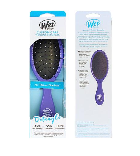 WET BRUSH Custom Care Thin Hair Detangler Card for Purple Hair 1 PCS - Parfumby.com