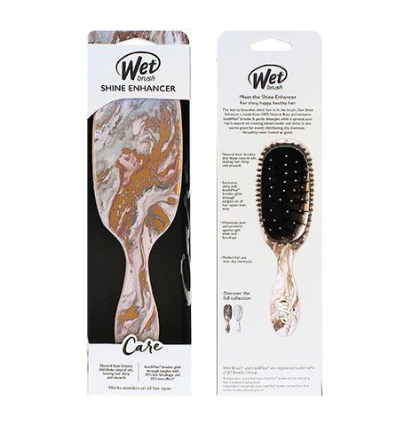 WET BRUSH Shine Enhancer Metallic Marble Hair Brush Bronze 1 PCS - Parfumby.com