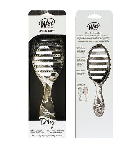 WET BRUSH Speed Dry Metallic Marble Hair Brush Onyx 1 PCS - Parfumby.com