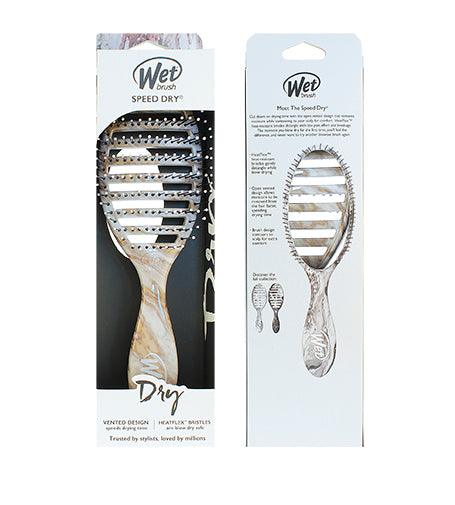 WET BRUSH Speed Dry Metallic Marble Hair Brush Bronze 1 PCS - Parfumby.com