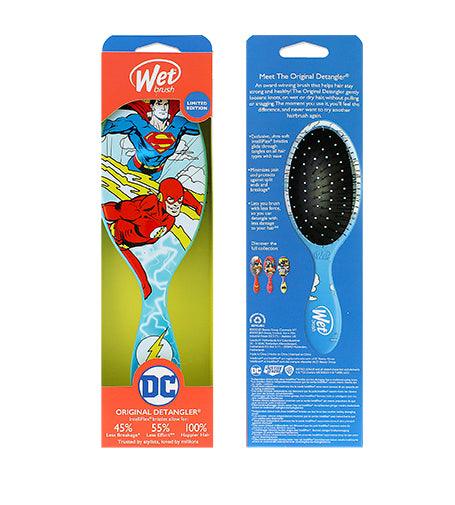 WET BRUSH Original Detangler Justice League Card For Superman And Flash Hair 1 PCS - Parfumby.com