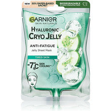 GARNIER Hyaluronic Cryo Jelly Sheet Mask - Textil pleťová maska ​​s chladivem effect -7 °C 27.0g