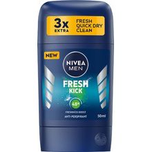 NIVEA Men Fresh Kick Anti-transpirant - Tuhý anti-transpirant 50ml