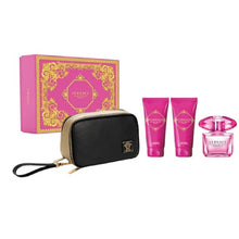 VERSACE  BRIGHT CRYSTAL ABSOLU 4PC WOMEN GIFT SET - 3.0OZ EDP + 3.4OZ BODY LOTION + 3.4OZ SHOWER GEL + CLUTCH BAG