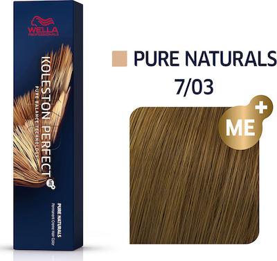 WELLA PROFESSIONALS Koleston Perfect Me+ Pure Naturals 7/03 60 Ml - Parfumby.com