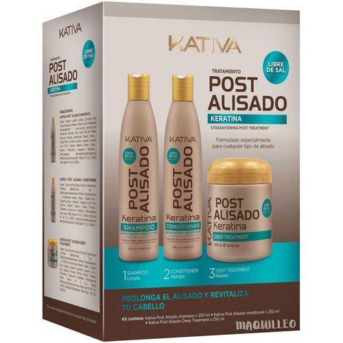 KATIVA Keratin Straightening Post Treatment 3 X 250 ml - Parfumby.com