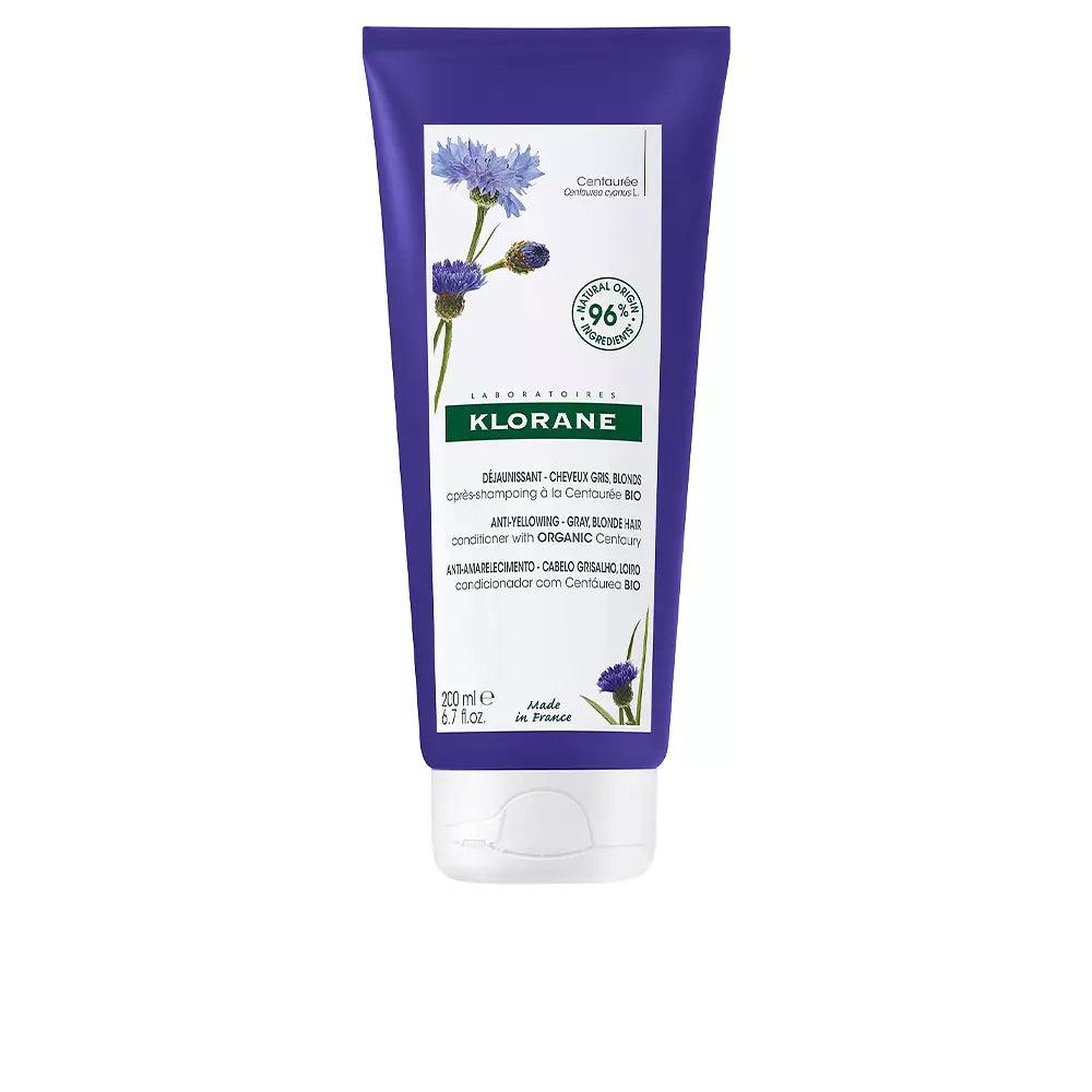 KLORANE A La Centaurea Bio Anti-Yellow Conditioner for Gray and Blonde Hair 150 ml - Parfumby.com