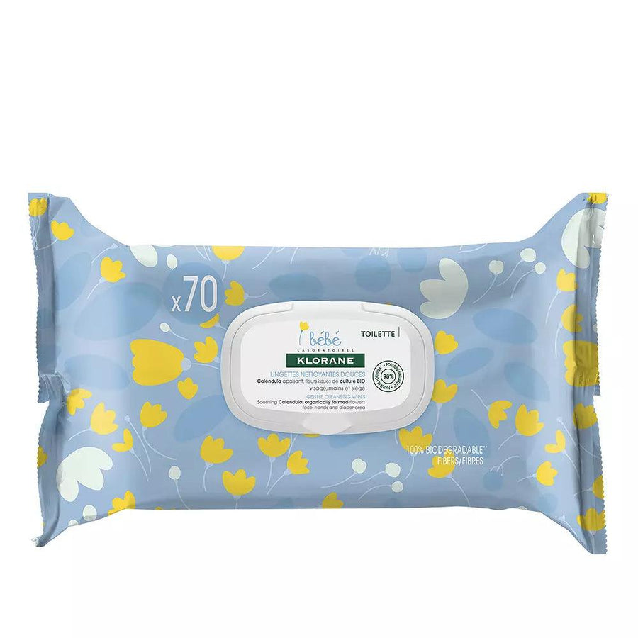 KLORANE Baby Soft Cleaning Wipes 70 U 70 pcs - Parfumby.com