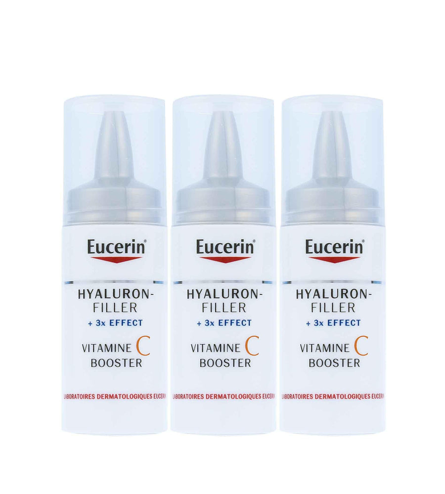 EUCERIN Hyaluron-filler Vitamin C Booster Brightening Anti-Wrinkle Serum 3 X 8 Ml - Parfumby.com