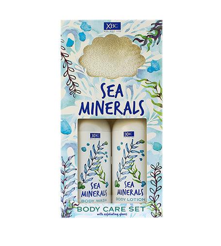 XPEL Sea Minerals Body Care Set Gift Set Shower Gel Sea Minerals 300 Ml + Body Milk Sea Minerals 300 Ml + Exfoliating Gloves 1 PCS - Parfumby.com