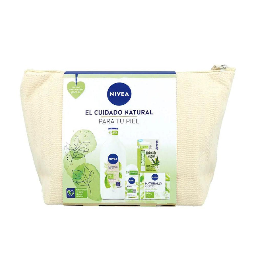 NIVEA Bag Naturally Good Natural Care Lot 5 Pcs - Parfumby.com