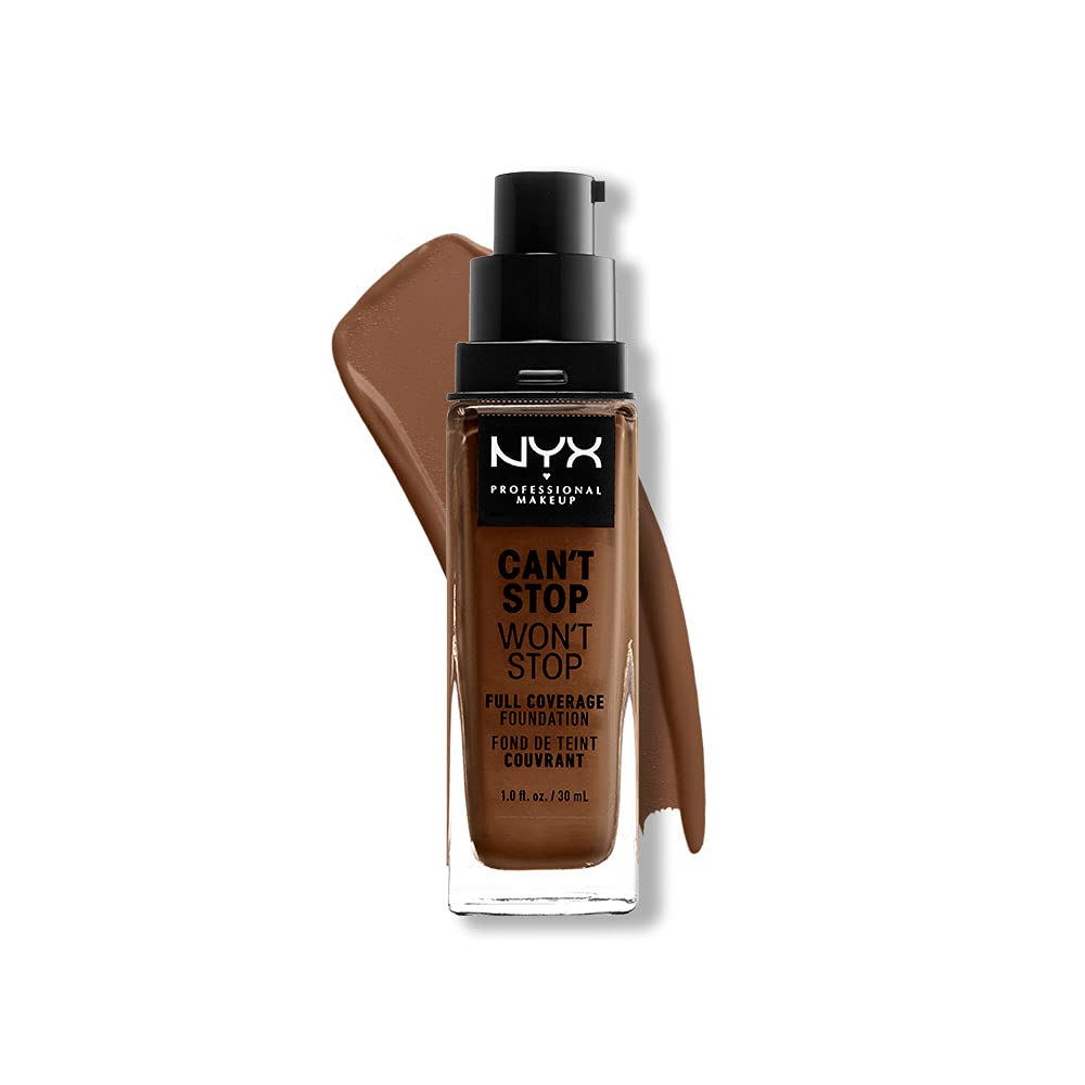 NYX PROFESSIONAL MAKE UP  Can't Stop Won't Stop Full Coverage Foundation #mocha 30 ml