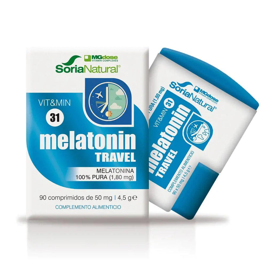 SORIA NATURAL Melatonin Travel 100% Pure 90 Tablets 1 pcs - Parfumby.com