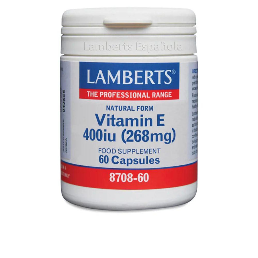 LAMBERTS Vitamin E Natural 400ui 60 Capsules 1 pcs - Parfumby.com