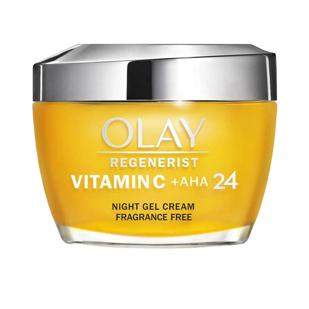 OLAY Regenerist Vitamin C +aha 24 Gel Cream Night 50 ml - Parfumby.com