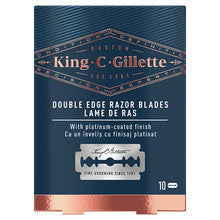 GILLETTE King Double Edge Razor Blades - Náhradní žiletky 10.0ks