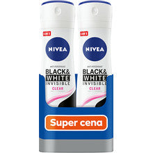 NIVEA Black & White Invisible Clear Antiperspirant ( 2 x 150 ml ) - Antiperspirant ve spreji 150ml