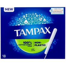 TAMPAX Non-Plastic Super - Tampon 18.0ks