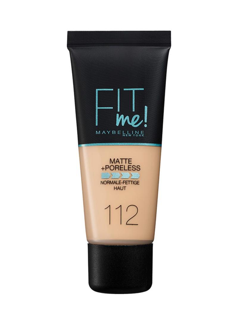 MAYBELLINE Fit Me! Matte & Poreless Make-Up #112-SOFT-BEIGE-30ML - Parfumby.com
