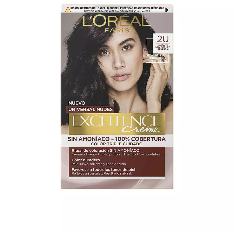 L'OREAL Paris Excellence Creme Universal Nudes Tint #2u-darkest Brunette 5 U 5 pcs - Parfumby.com