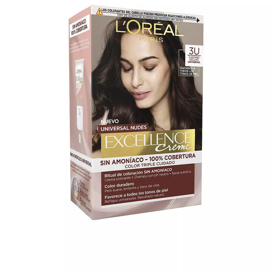 L'OREAL Paris Excellence Creme Universal Nudes Tint #3u-dark Brunette 5 U 5 pcs - Parfumby.com