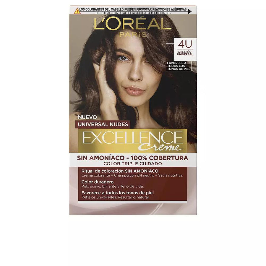 L'OREAL Paris Excellence Creme Universal Nudes Tint #4u-brown 5 U 5 pcs - Parfumby.com