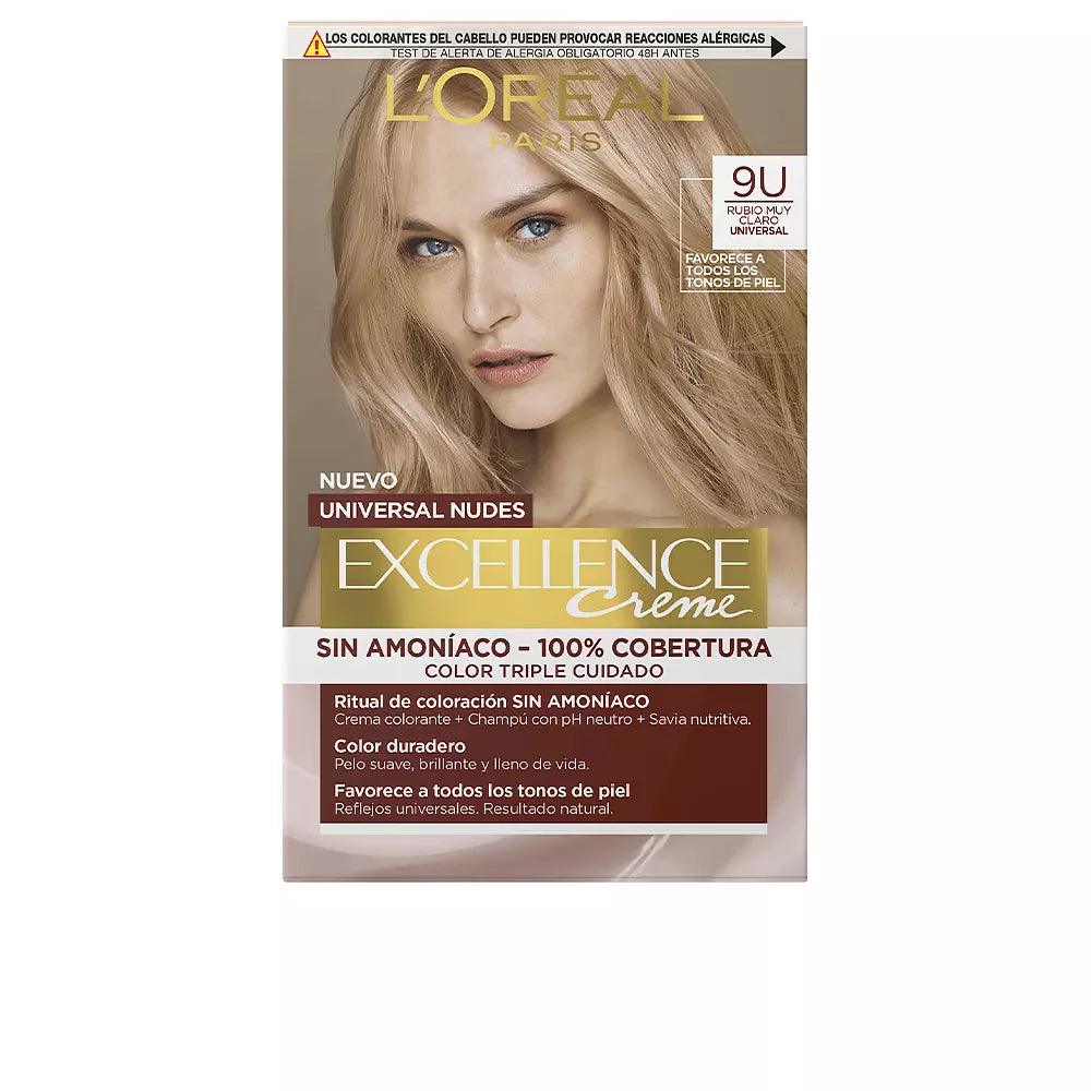 L'OREAL Paris Excellence Creme Universal Nudes Tint #9u-very Light Blonde 5 U 5 pcs - Parfumby.com