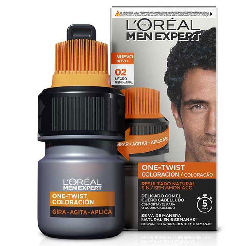 L'OREAL Men Expert One-twist Hair Color #2-BLACK - Parfumby.com