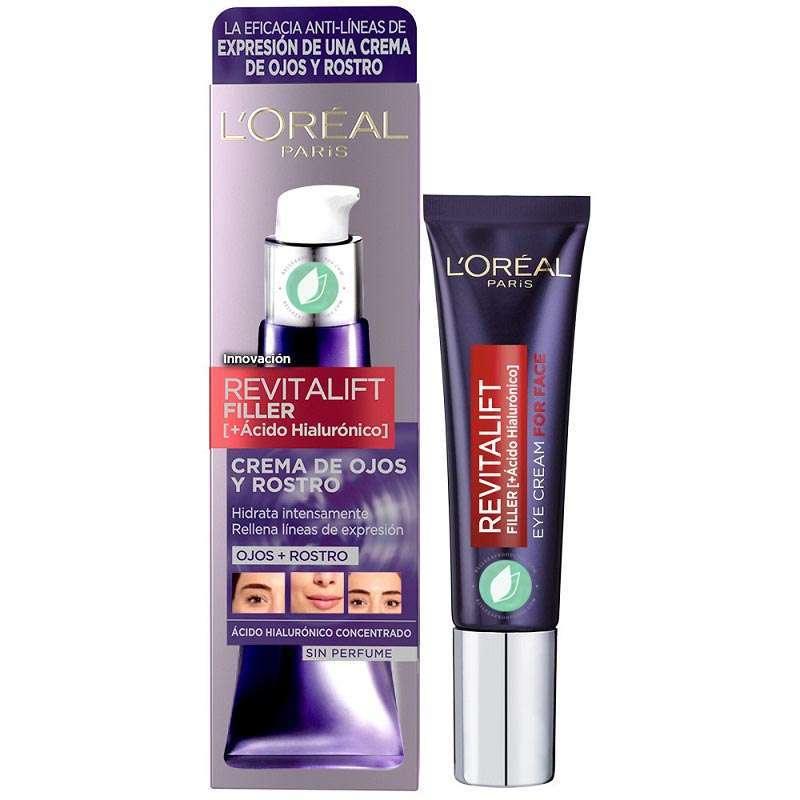 L'OREAL Paris Revitalift Filler Hyaluronic Acid Eye Cream 30 Ml - Parfumby.com