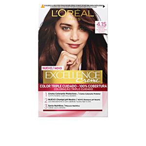 L'OREAL Excellence Cream Tint Hair Color #4.15-ICE-CREAM-DARK-BROWN - Parfumby.com