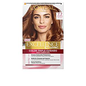 L'OREAL Excellence Cream Tint Hair Color #7.7-CARAMELO-HELADO - Parfumby.com