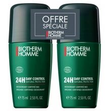 BIOTHERM Homme 24H Day Control Roll-on Duopack - Sada kuličkových deodorantů 75ml