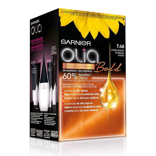 GARNIER Olia Permanent Color #7.40-COBRIZO-INTENSO-4-PCS - Parfumby.com