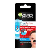 GARNIER Pure Active Carbon Anti-Blackhead Strips 4 Units 4 PCS - Parfumby.com