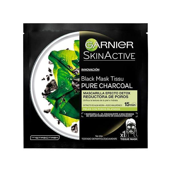 GARNIER Pure Charcoal Black Mask Tissu Detox Effect 1 PCS - Parfumby.com